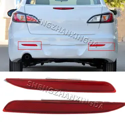 Suitable for Mazda 3 Bl 2009-2013 Rear Bumper Reflective Fog Light Warning Light Car Durability Suitable for Mazda Left + Right Lighting Parts Red Replacement 2009~2013