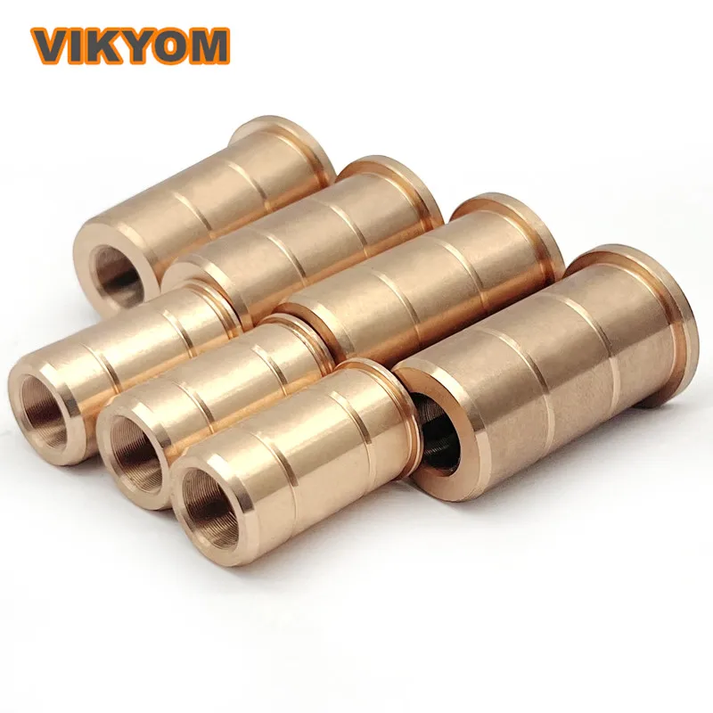 

3 Pieces Brass Material Precision Fine Tooth Nuts M8x0.25 Threaded Bushings Optical Accessories Can Be Customized