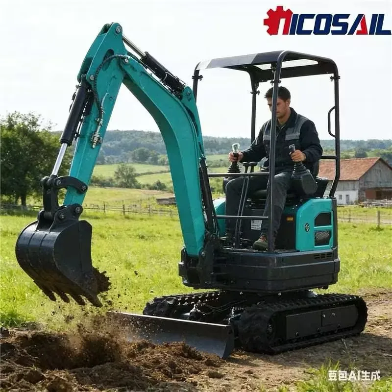 Mini excavator 2 tons 1.8 tons high-quality Chinese mini excavator price three in one excavator