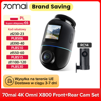 70mai X800 4K Dash Cam Omni 360° Remote Control Supercapacitor DVR with AI Motion Detection ADAS GPS Voice Control Ship from EU