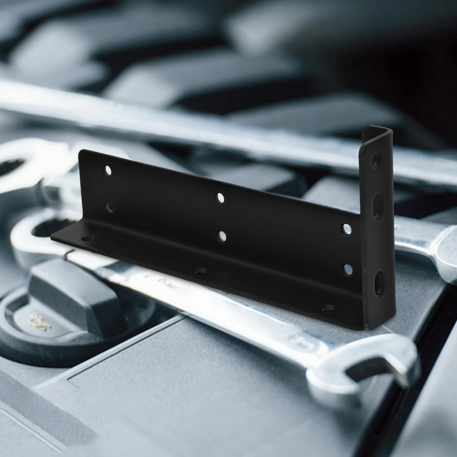 

2pcs Heavy-duty Hanging Brackets 230mm Black Floating Shelf Supports Wall Mounted Bracket Invisible Kitchen Bathroom Cabinet
