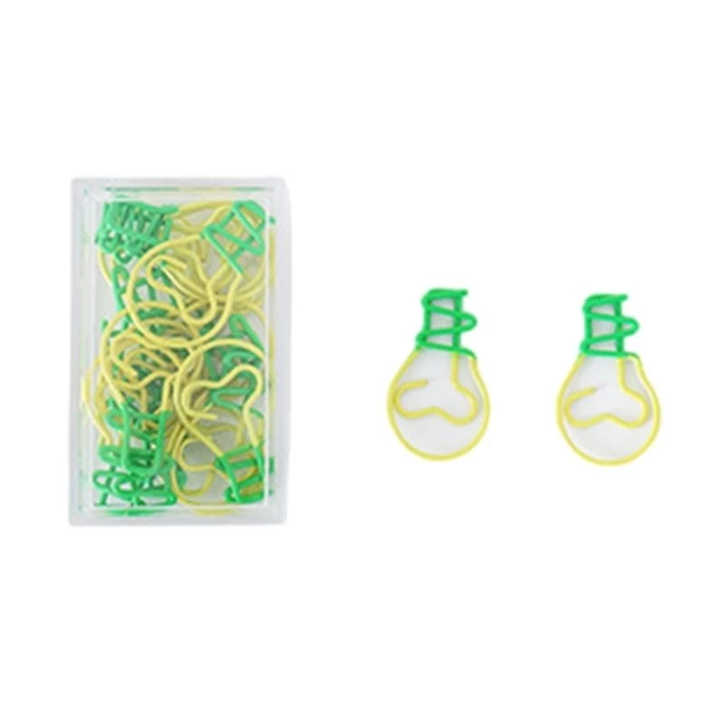 10pcs Adorável clipe papel forma variada clipes papel engraçados clipe marcadores forma frutas para o