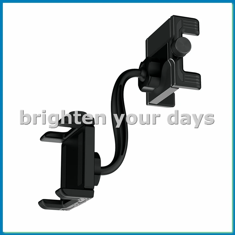 Universal Clip Rotatable Car Phone Holder Rearview Mirror Driving Recorder Bracket Dash Cam Smartphone Bracket-VVNB