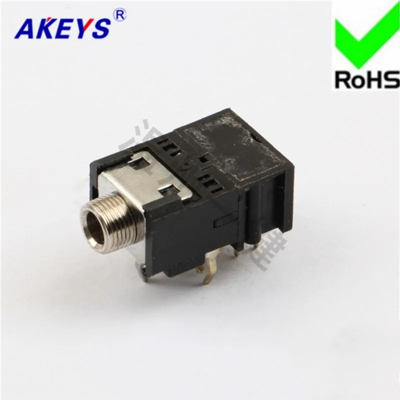 10 pcs PJ-306BM headset interface 3.5 headphone socket 6 pins / 3.5MM audio socket master seat