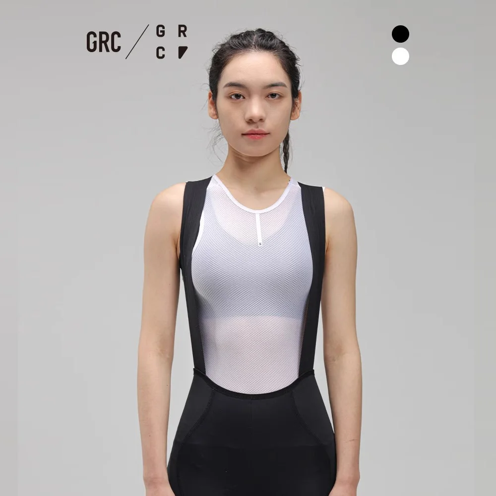 

GRC Women’s Cycling Base Layer Vest Moisture Wicking Quick Dry Compression Sleeveless Sports Undershirt for Road Bike Running G