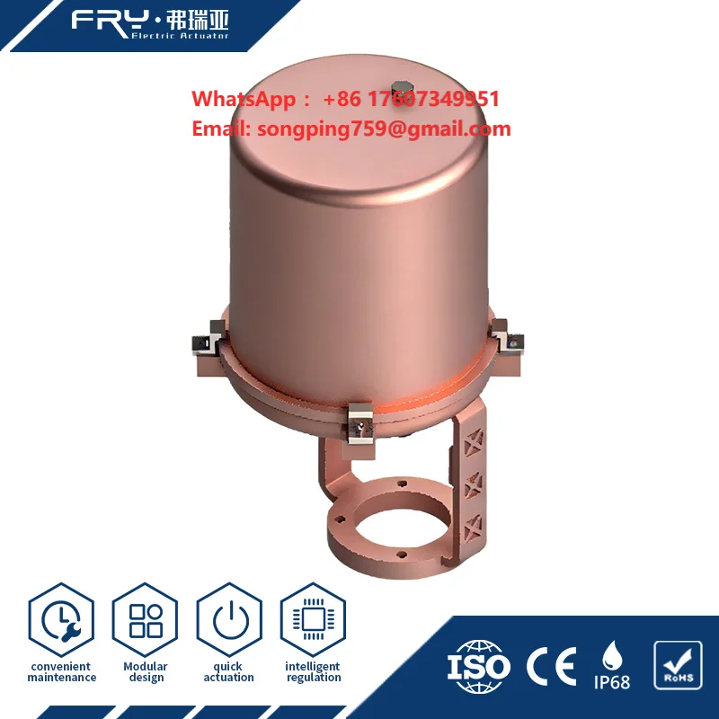 Linear Motorized Control Valve Electric Valve ISO5210 Square Shaft IP68 Protection OEM Available for Water Treatment
