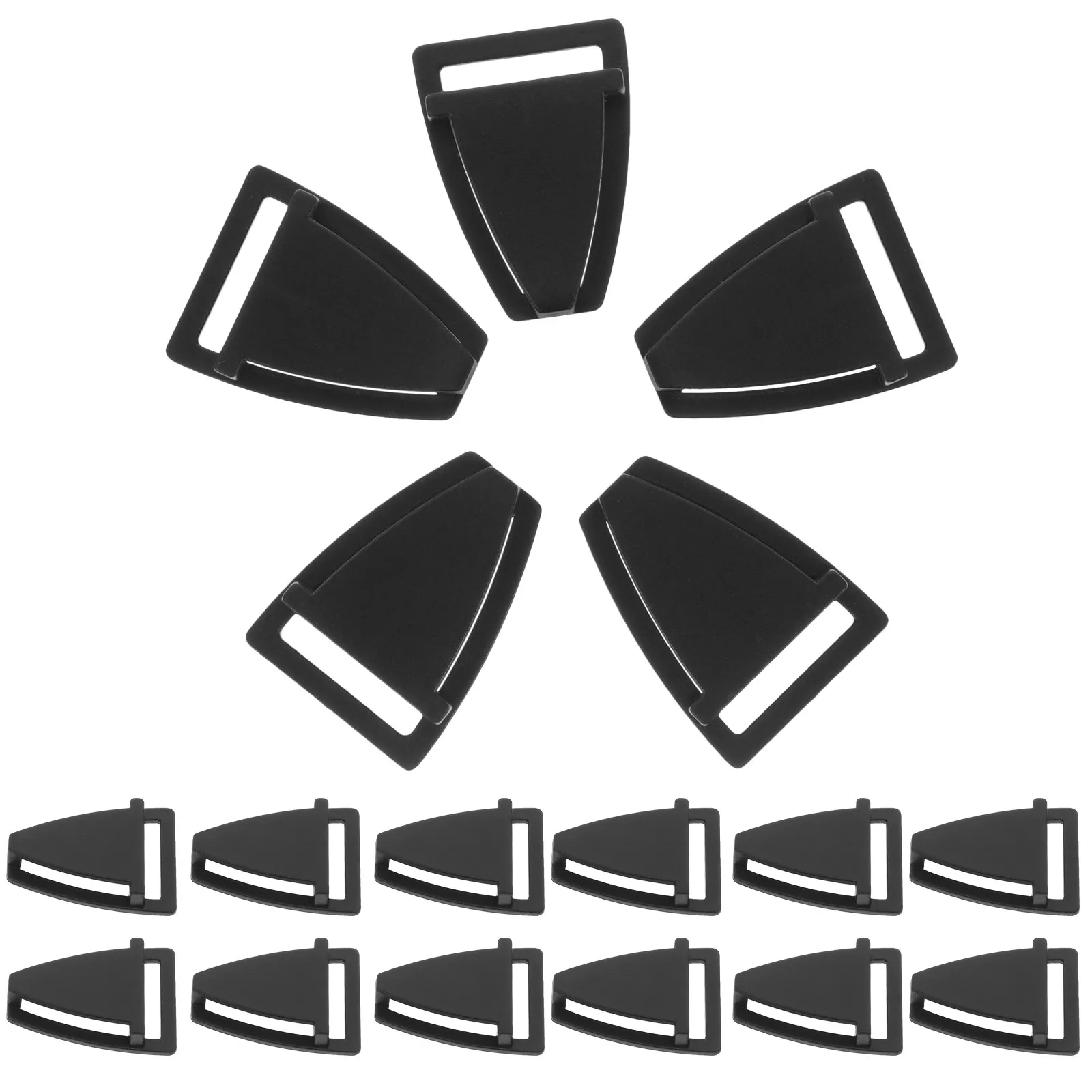 

20 шт. Заменяемые пластиковые треугольные застежки для ремешков на подбородок, усиленные, для велосипедных касок и защитных аксессуаров