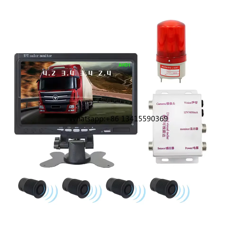 

7 Inch HD Display Rear View camer System for Truck camer With Digital Parking Sensor camer System Car Reversing Aid PZ903