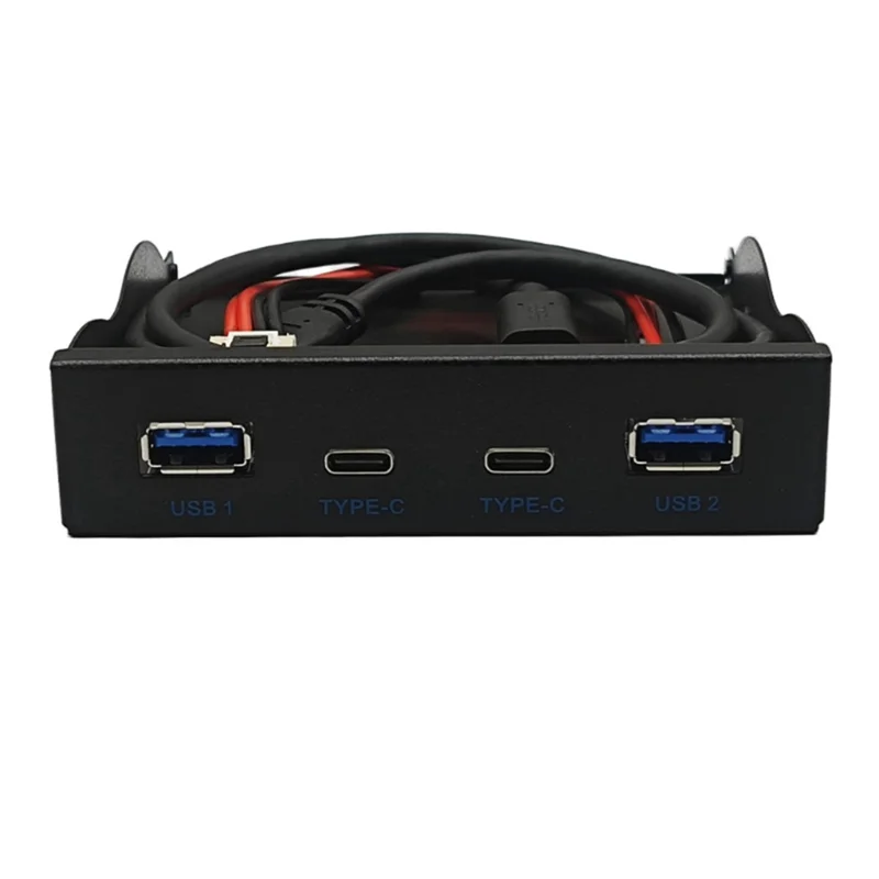

Floppy Drive Bay Panel USB3.2 GEN2 TYPE-C Floppy Drive Bay 10Gbps Panel 3.5In HUB 19PIN To C Port Forward Backward Plugs