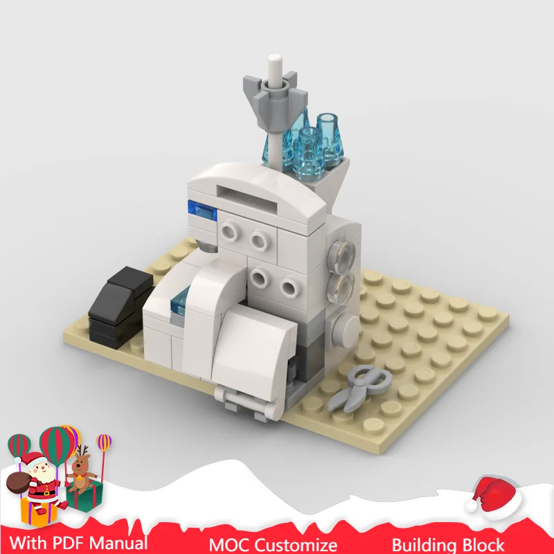 Hot 78 PCS MOC Overlocker / Serger / Sewing Machine Model Technology Building Block Creative Children Toy Christmas Gift