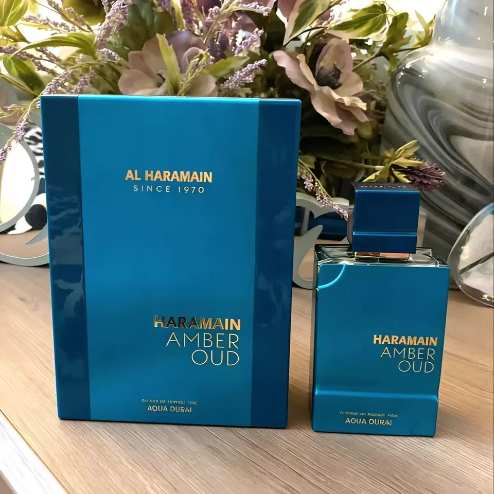Al Haramain Amber Oud Aqua Dubai Eau de Cologne Unisex a Lunga Durata 60ML - Profumo_voghion.com