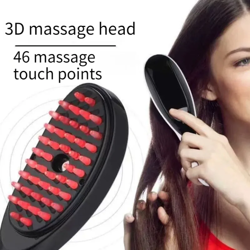 Spray Electric Scalp Applicator Professional Portable Red Light Vibration Hair Massage Comb Relaxation Treatment Equipment