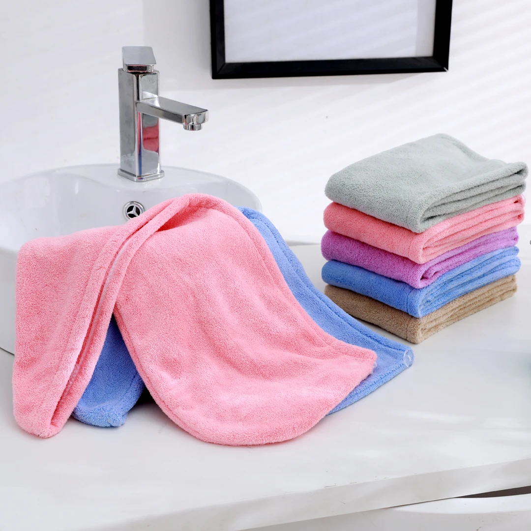 1-pack women's long tail dry hair cap, available in multiple colors, soft, comfortable, and absorbent image 2