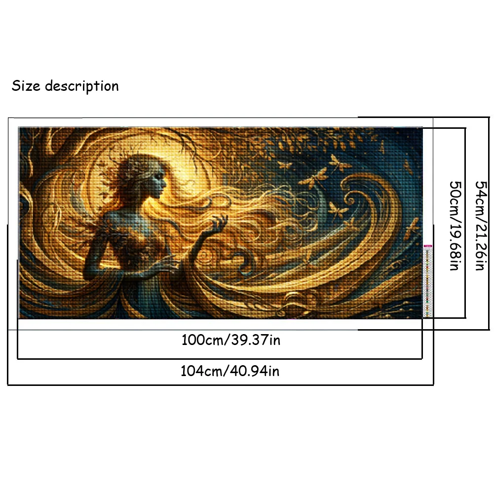 Magic realism of autumn Beautiful Woman 5D Diamond Painting Kits Large Size Full Diamond Embroidery Cross Stitch Kits Decor