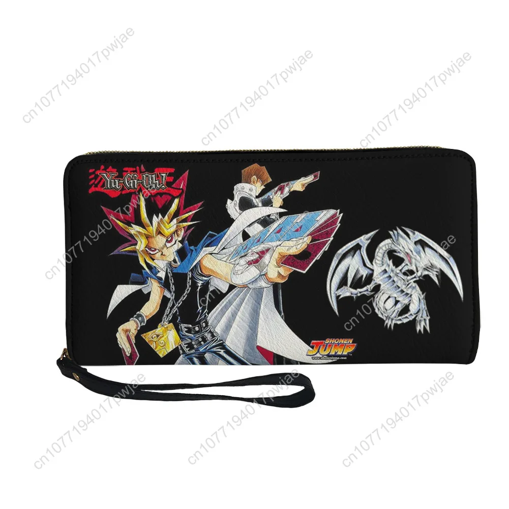 Yu Gi Oh Anime Yugi Muto Custom Wallet Purse Sprunki Mens Womens Zipper Long Wallets Double Print  Portable Wallet Gift Bag