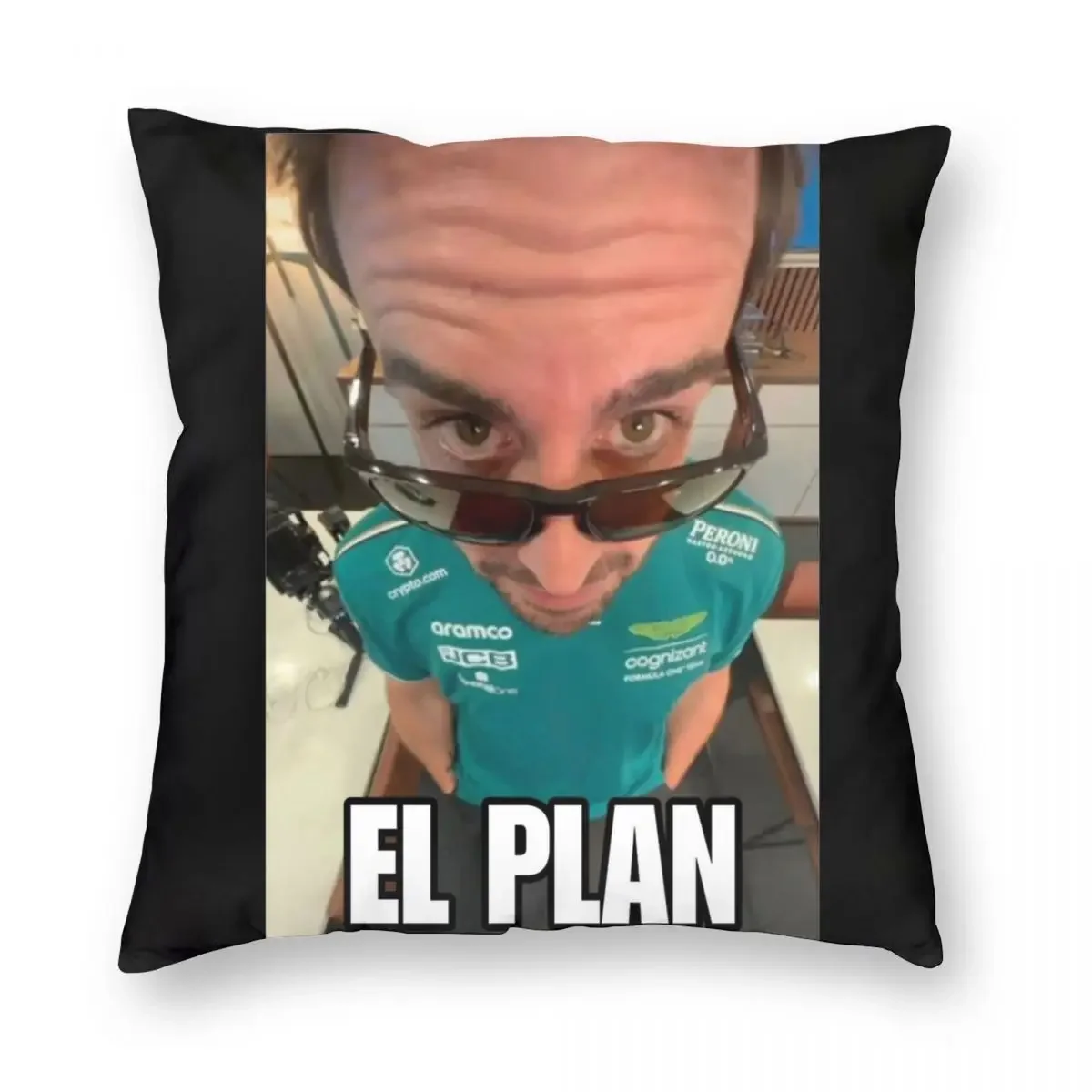 El Plan Fernando Alonso Pillowcase Double-sided Printing Cushion Cover Decoration Throw Pillow Case Cover Home Square 40X40cm