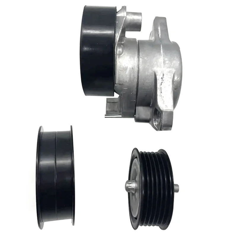 

For M272 M273 Engine Drive Belt Tensioner Assembly & 2 Idler Wheels A2722000270 A2722021019 A2722021419