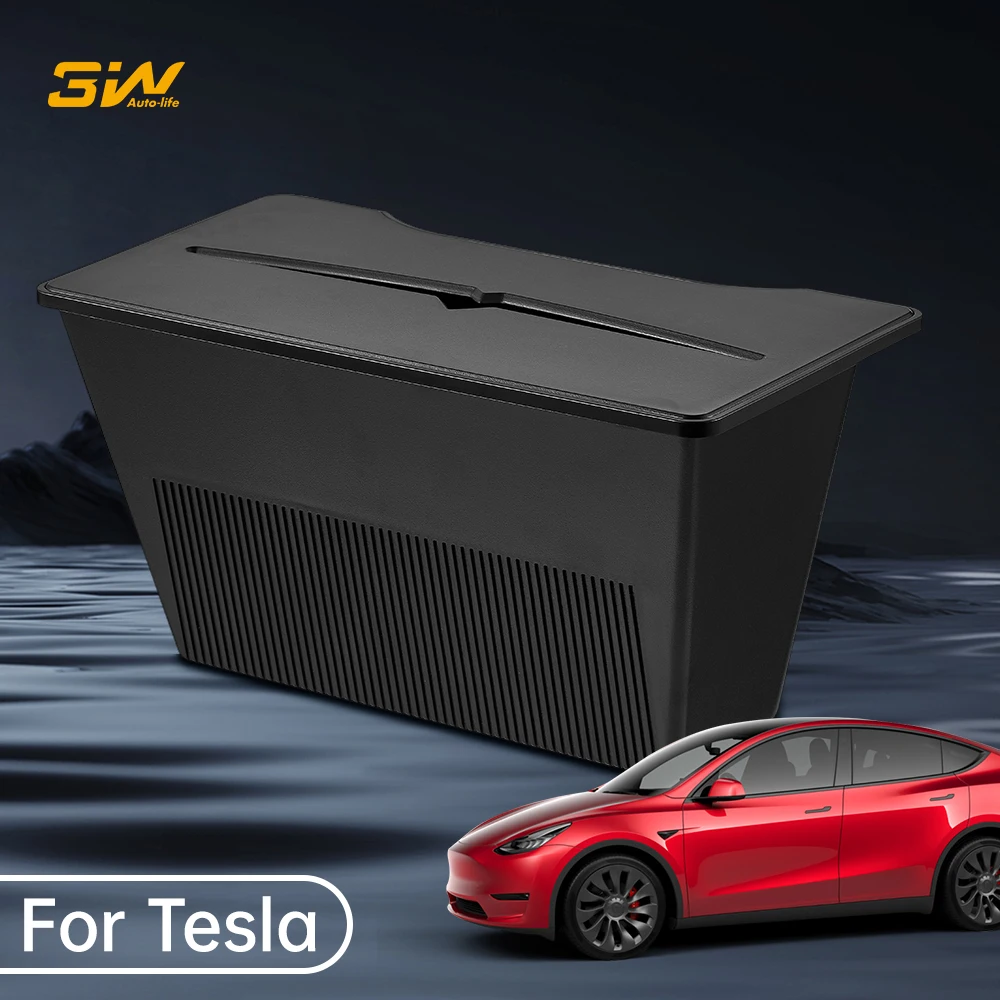 3W is applicable to the special storage box at the rear of the Tesla Model y car garbage can, and the car interior is modified