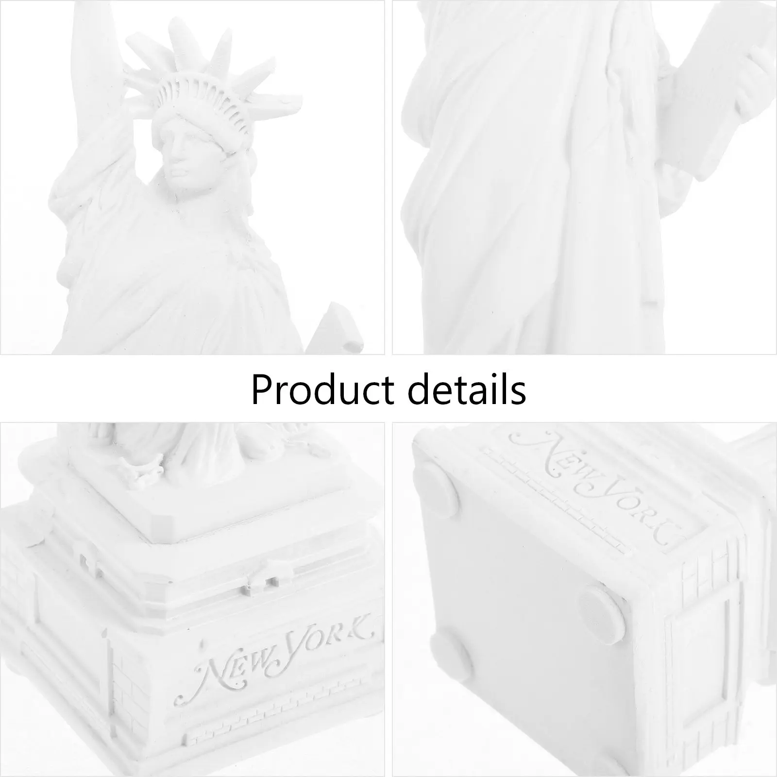 Statue of Liberty Craft Ornament Clear Contours Desktop Sculpture Table Decor Travel Souvenir Home Decoration Craft Ornament