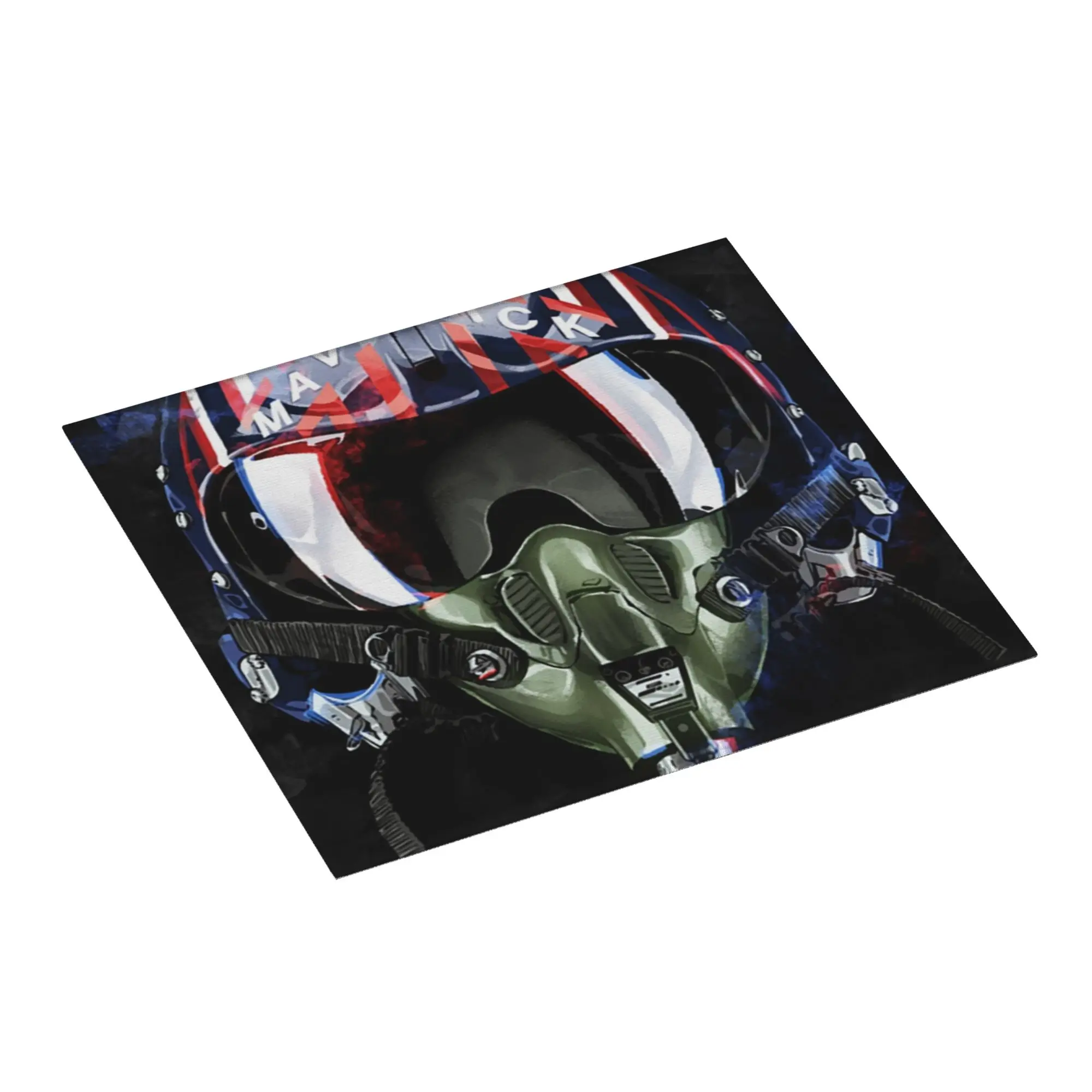 Top Gun Maverick Helmet Non Slip Kitchen Counter Protector Mat Barware Tableware Reusable  Bathroom Drying Mat For Kitchen