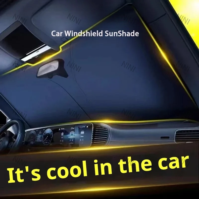

Car Windshield Sunshades Cover for MG MG4 ZS EV MG6 EZS HS EHS Car Summer Sun Anti UV Protection Front Window Sun Shade