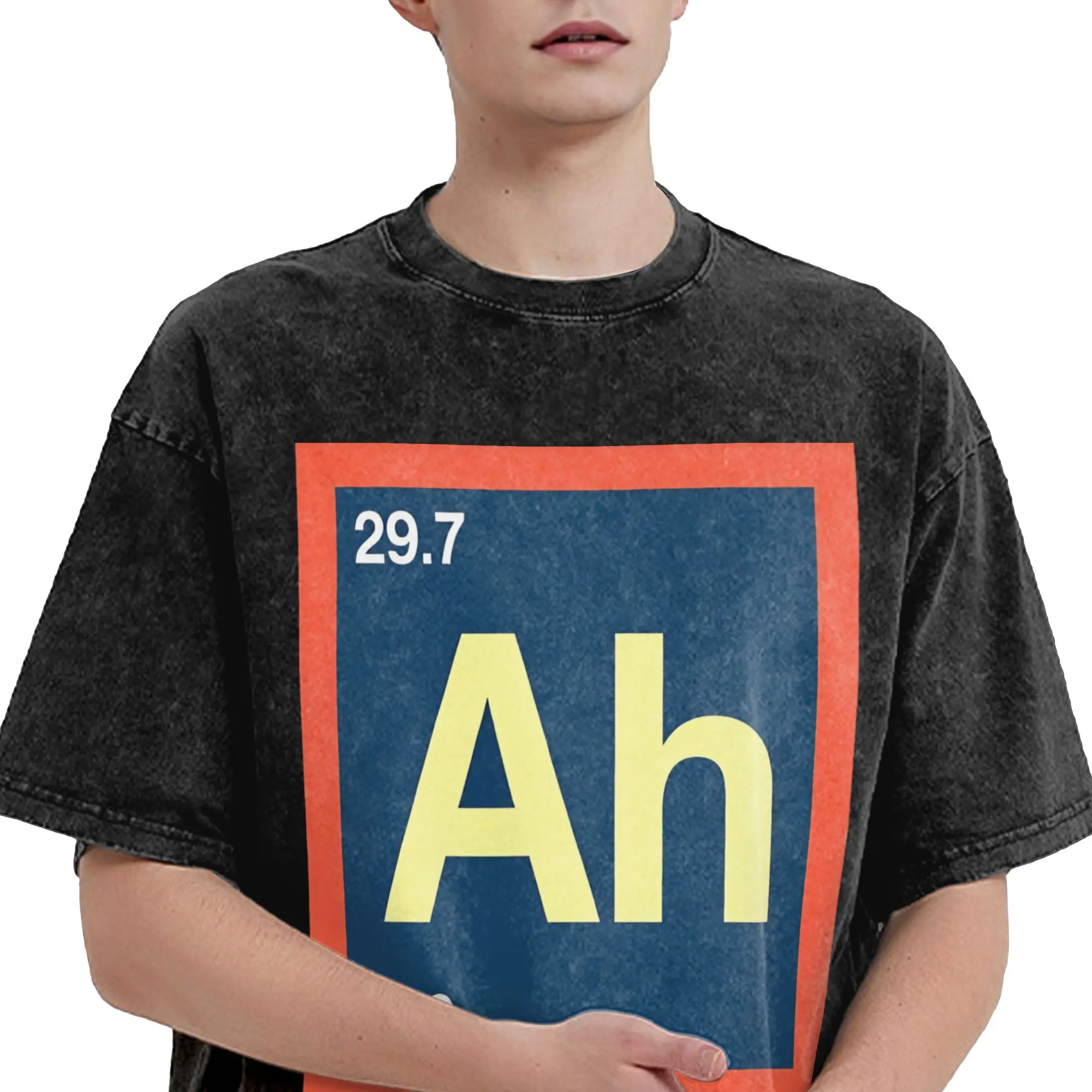 Project Hail Mary Ah The Element of Surprise Periodic Table Humor T Shirt for Men 100% Cotton Unique T-Shirts O Neck  Tee Shirt