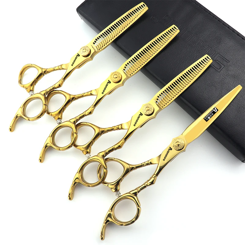 Barber scissors, flat scissors, tooth scissors, hair salons, hair salons, hair clippers, thinning Liu Hague scissors,