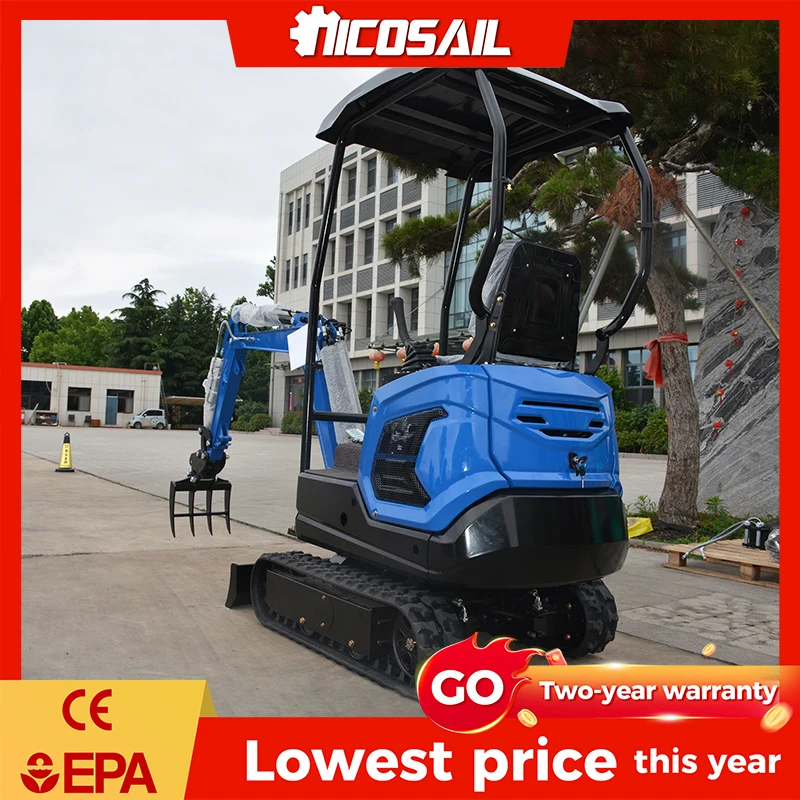 

1.2 Ton Mini Excavator OKW12 1200kg Small Construction Equipment for Municipal Maintenance Road Repair CE EPA Customizable