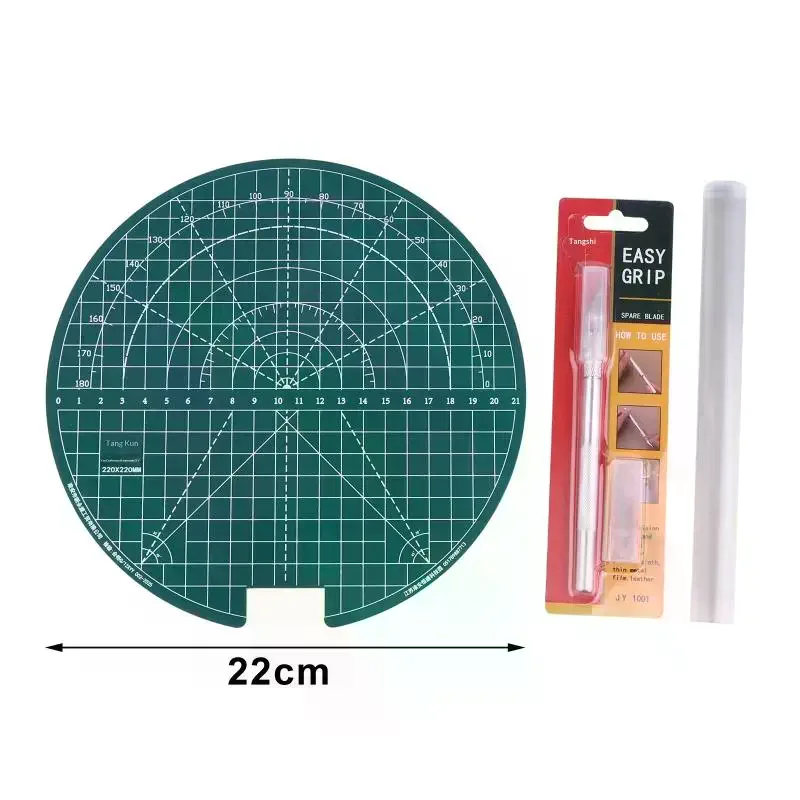 

Table Tennis Rubber Rotating Cutting Mat Set DIY Cutting Tool With Cutting Knife Ping Pong Racket Pasting Accessories Durable