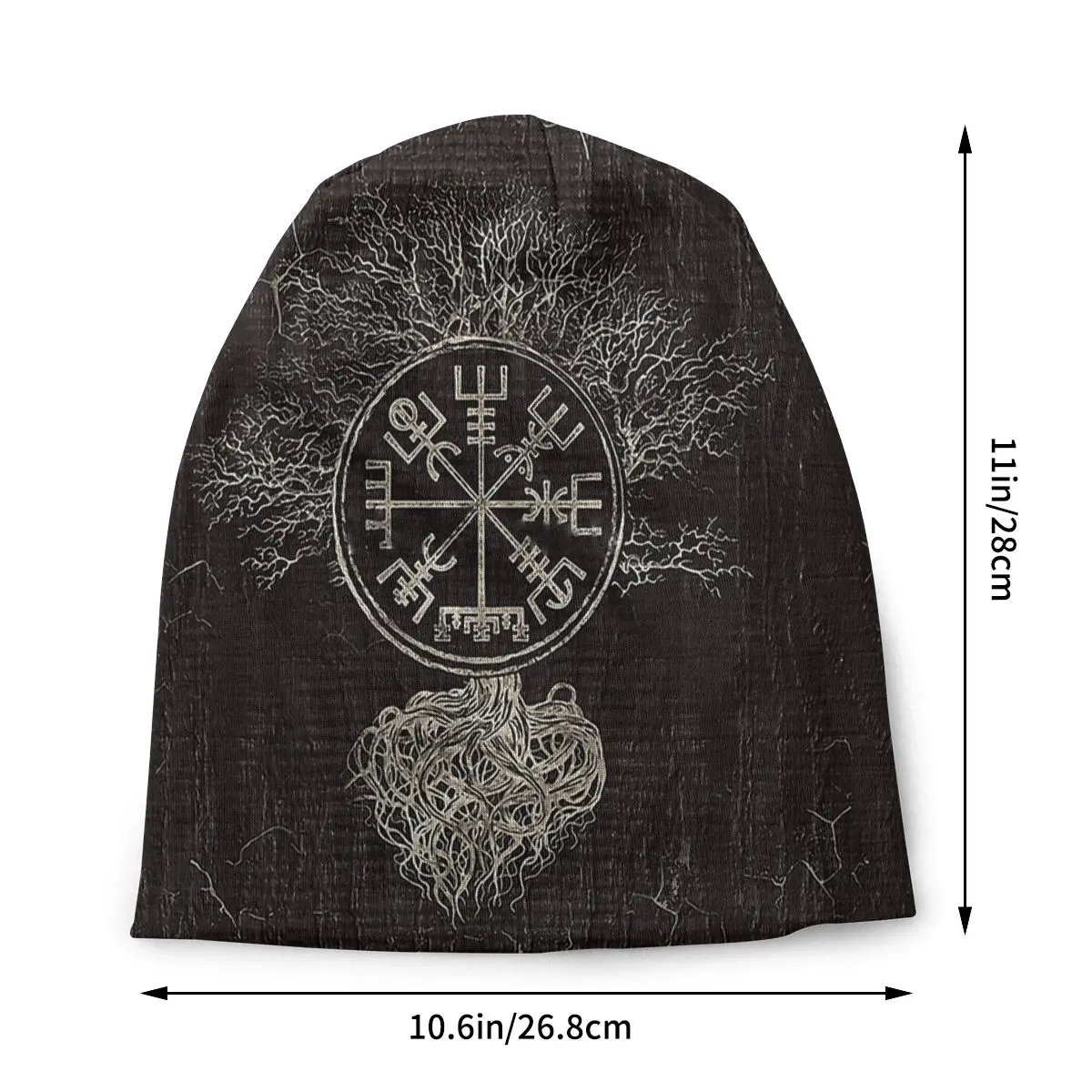 Vegvisir And Tree Of Life Viking Cap Men Women Paragraph Luxury Beanie Cap Warm Fashion Hundred Take Pullover Slouch Thin Unisex