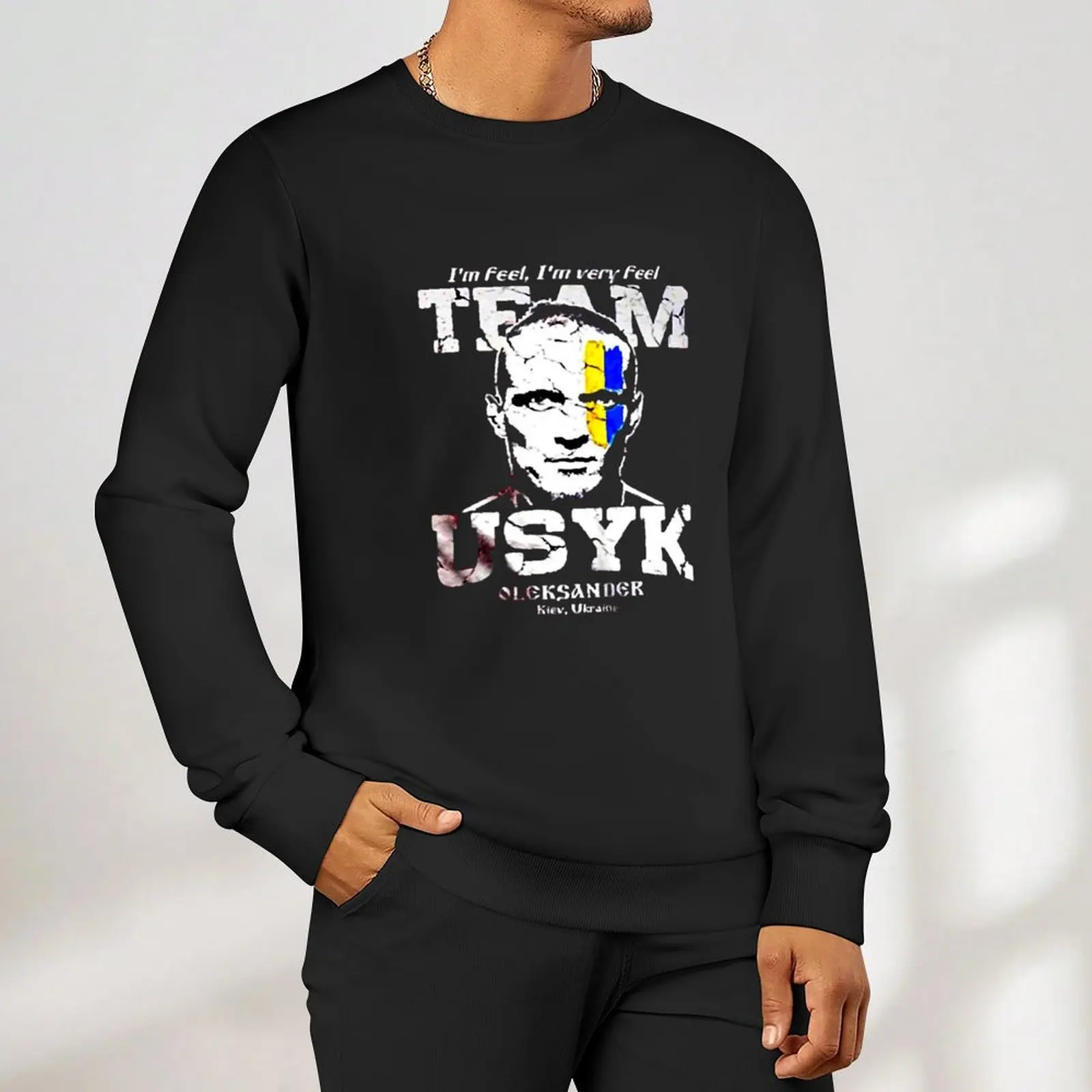 Usyk Пуловер мужская одежда осенние новые товары дизайнерская толстовки Фото №6