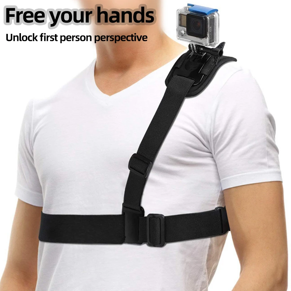 For GoPro Single Shoulder Strap Mount For GoPro Hero 13 12 11 10 9 8 7 6 Insta360 X4 X3 DJI Action 4 3 Action Camera Accessories