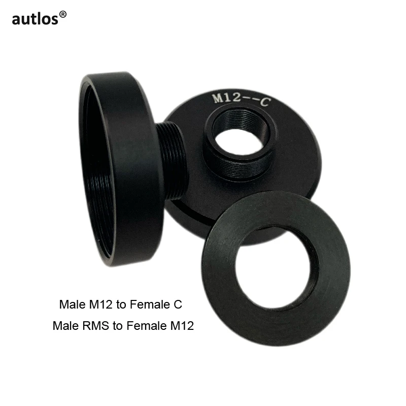 M12 to C mount Adapter Monitor Interface M12 x 0.5 CCD Camera C-mount RMS Lens Adapter Rings