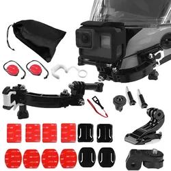 Action Camera supporto per moto accessorio per la testa della cintura di guida supporto per casco con Base regolabile per GoPro Xiaomi EKEN Dji