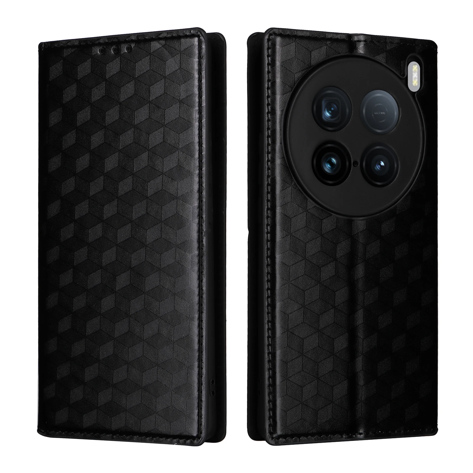 Capa de couro flip para vivo x100 ultra 6.78