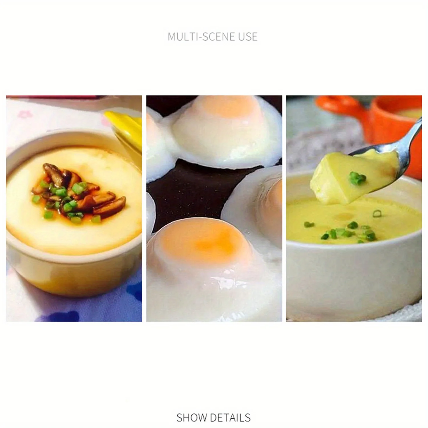 【مبيعات ساخنة】أجهزة طهي البيض البلاستيكية ذات درجات الطعام في الميكروويف، قالب طبخ مريح للمطبخ، أدوات المطبخ لصياد البيض #5