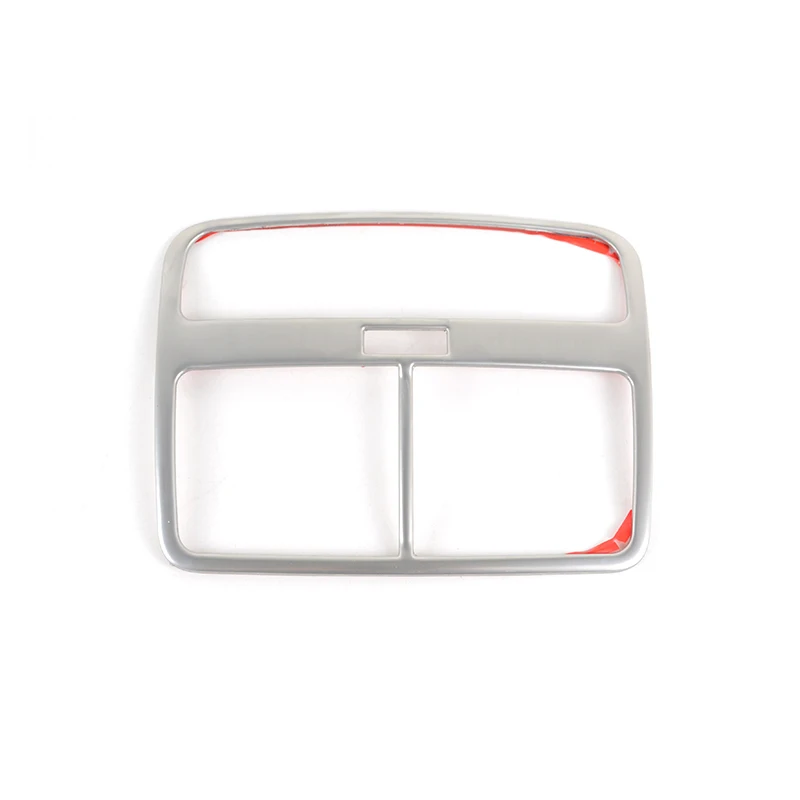 Rear Air Condition Vent Outlet Panel Frame Decoration Sticker Trim Strip For Audi A4 B9 2017-2021 Stainless Steel Car Accessory