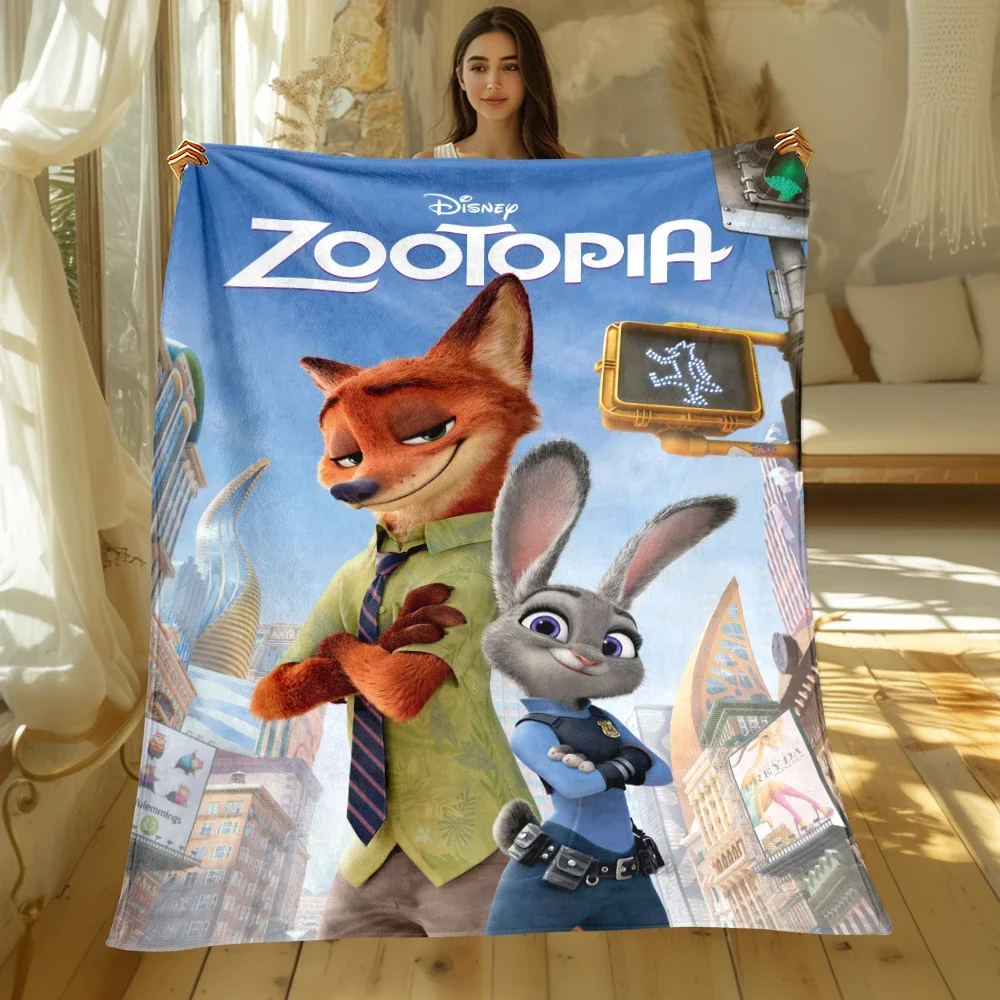 Zootropolis HD Printed Flannel Thin Blanket.Four Season Blanket.for beds,Sofa living Rooms,travel Picnic Blanket Gifts