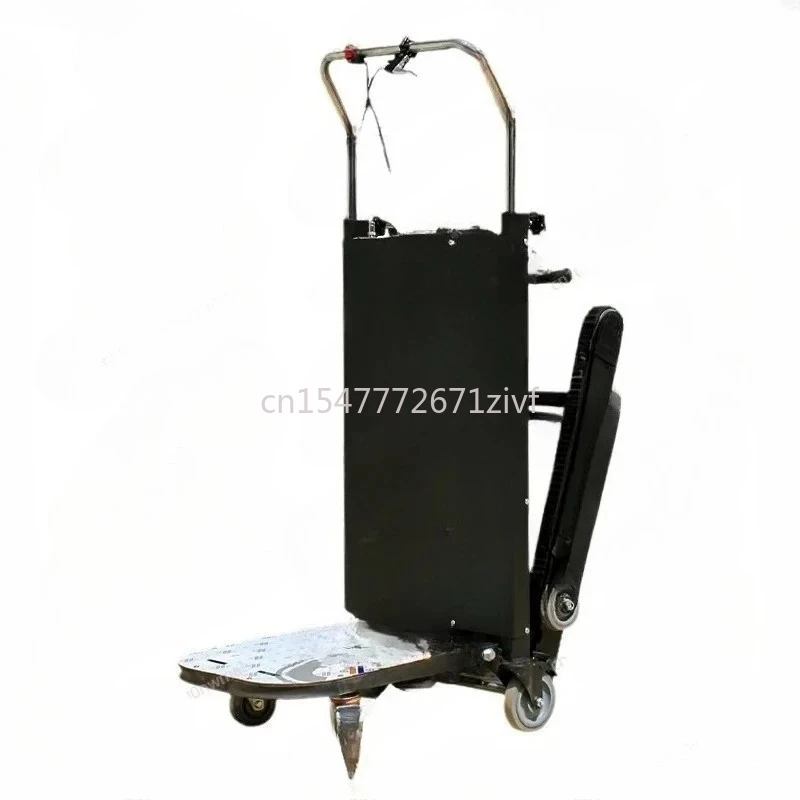 

Electric climbing machine construction site upstairs pulling goods hand push loader electric crawler truck