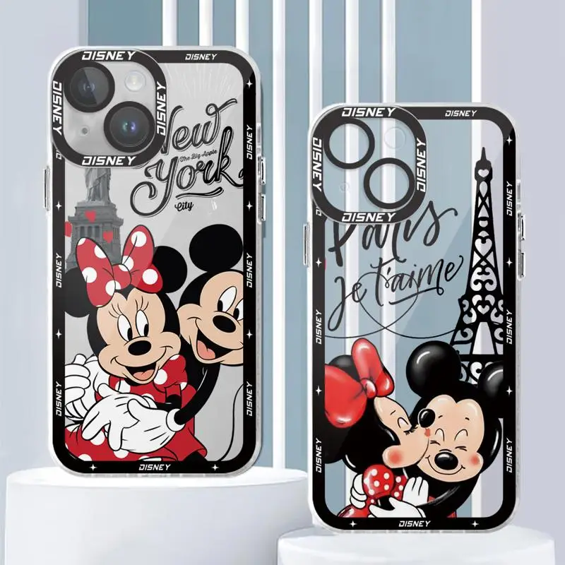 Disney Minnie Mickey Londan Phone Case for Honor X9a 5G 90 Lite X8 4G X8a X7b X9b 5G X8b 4G Clear Silicone Cover