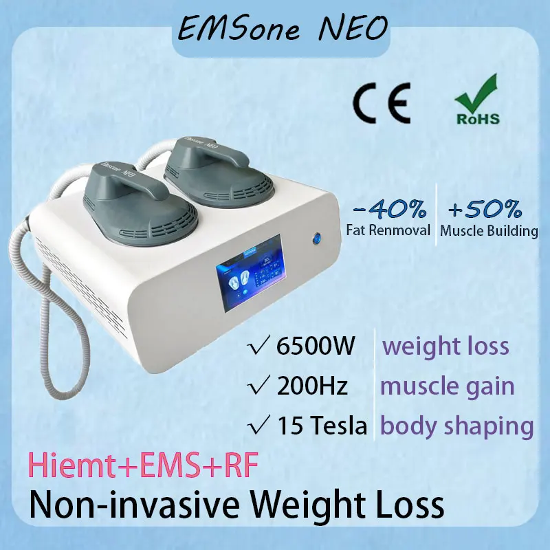 

EMSone NEO 6500W RF Technology for Muscle Enhancement and Fat Reduction EMS Electromagnetic Weight Loss Superplastic Therapy