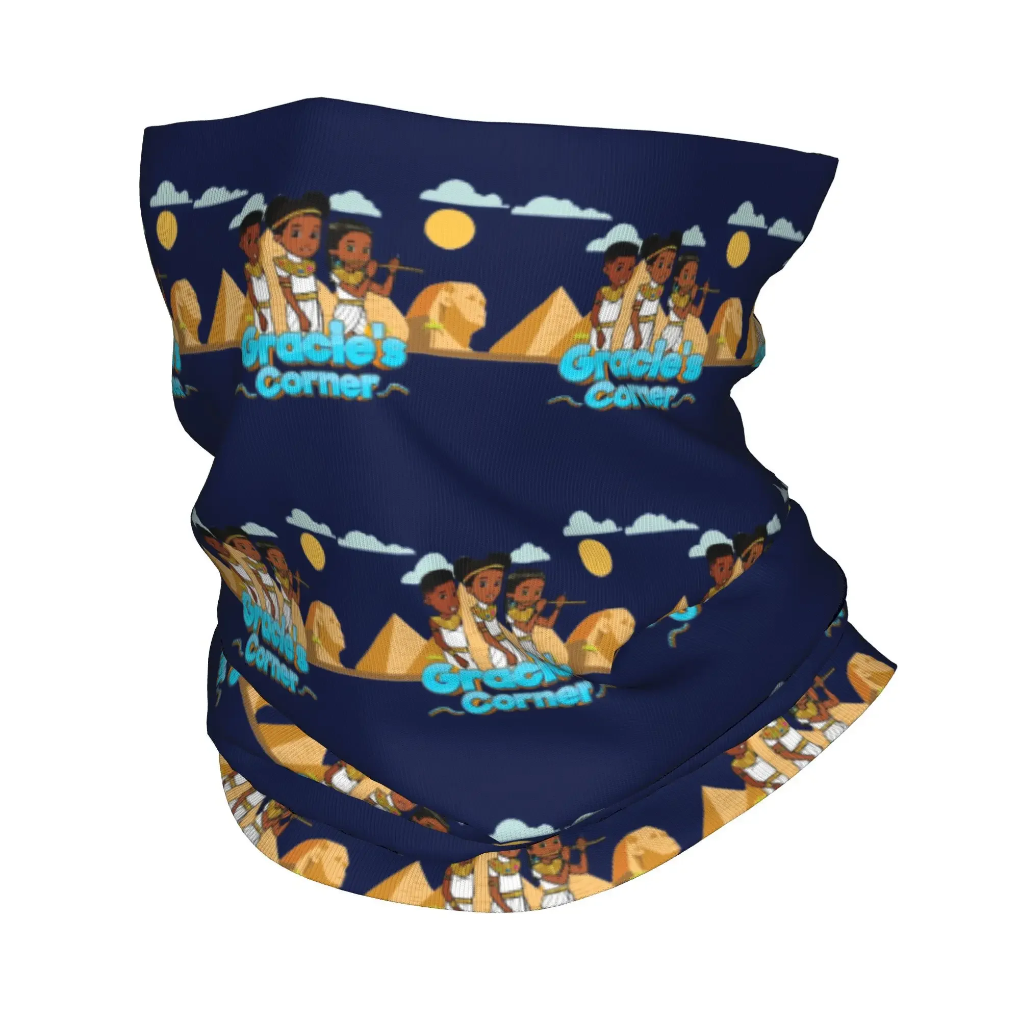 

Gracies Family Corner, милая бандана с изображением фонической песни, маска на шею, шарф с принтом, теплый велосипедный шарф для бега, унисекс, для взрослых, моющийся