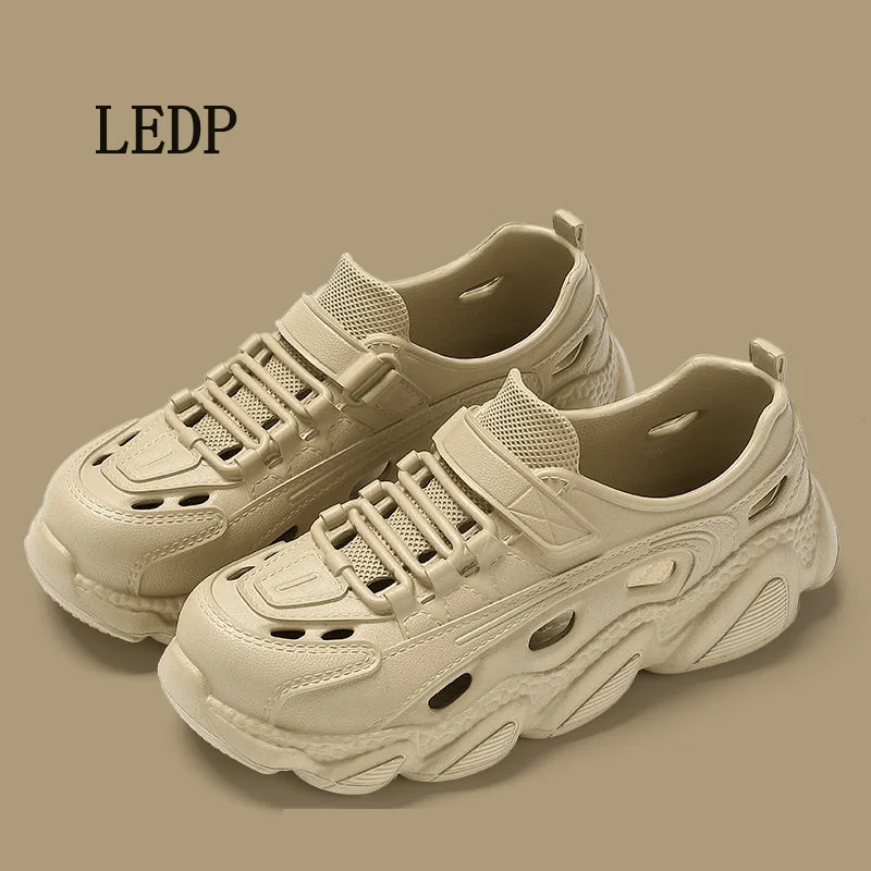 LEDP Brand Deodorant Sports Men's Summer Wear 2024 New Thick Sole Non-slip Beach Breathable Sandals for Men Outdoors