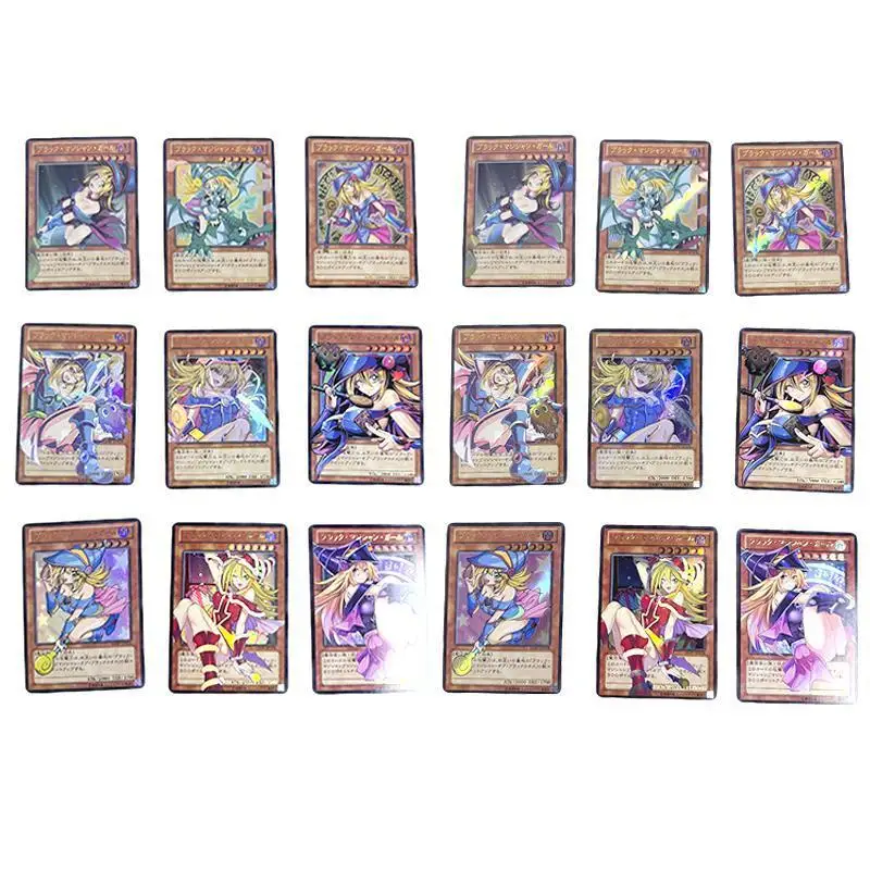 

Diy Homemade Yu-Gi-Oh! Black Magician Girl Anime Character Bronzing Collection Flash Card Cartoon Toys Christmas Gift