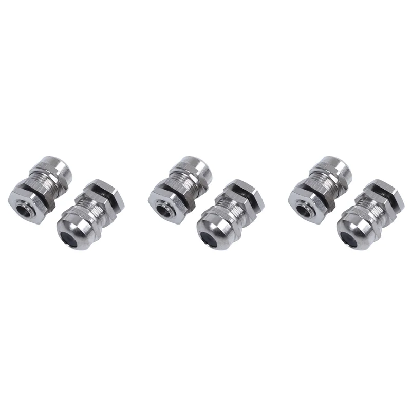 AB33-6 Pieces M8 Waterproof Disengagement Cable Gland For 2-5Mm Cable Wire
