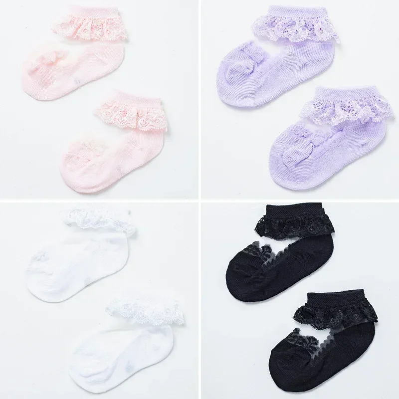 

Summer Baby Girl Socks Ruffle Sock for Little Girl Kids Lace Flower Princess Mesh Socks Toddler Socks