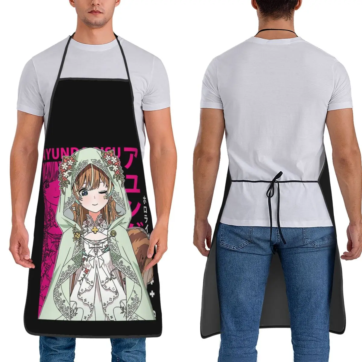 

Фартуки Ayunda Risu с капюшоном E, фартуки для шеф-повара, приготовления пищи, выпечки, нагрудник без рукавов, кухонный сарафан для уборки для женщин и мужчин, живопись