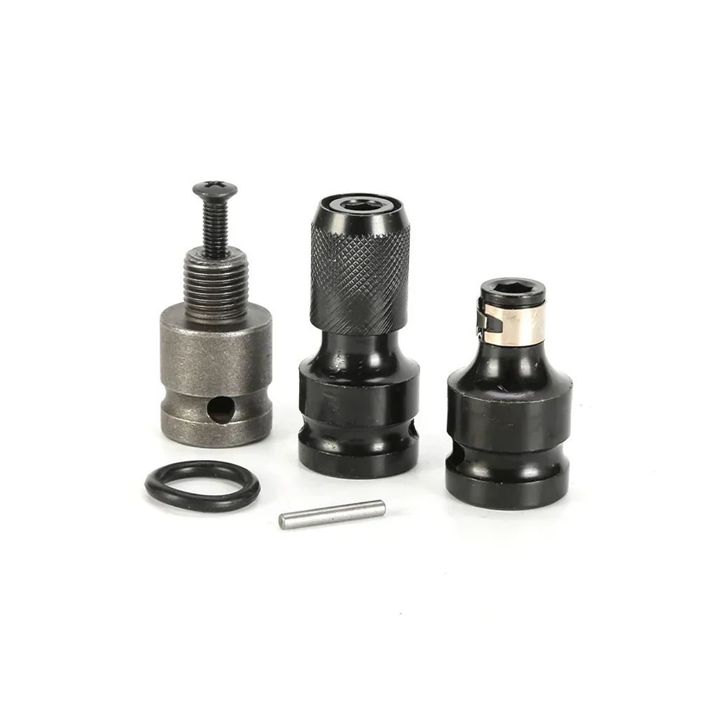 

Steel Hex Socket Adapter 1/2 Inch Black/Silver Converter Tool Quick Release Converter Socket Adapter High Quality