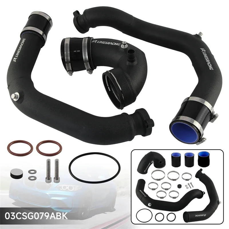 

Upgrade Charge Boost Pipe 2.25" Intercooler Kit For BMW 2014+ M3 M4 F80 F82 F83 S55 Engine 3.0L Twin Turbocharged Black/Blue/Red