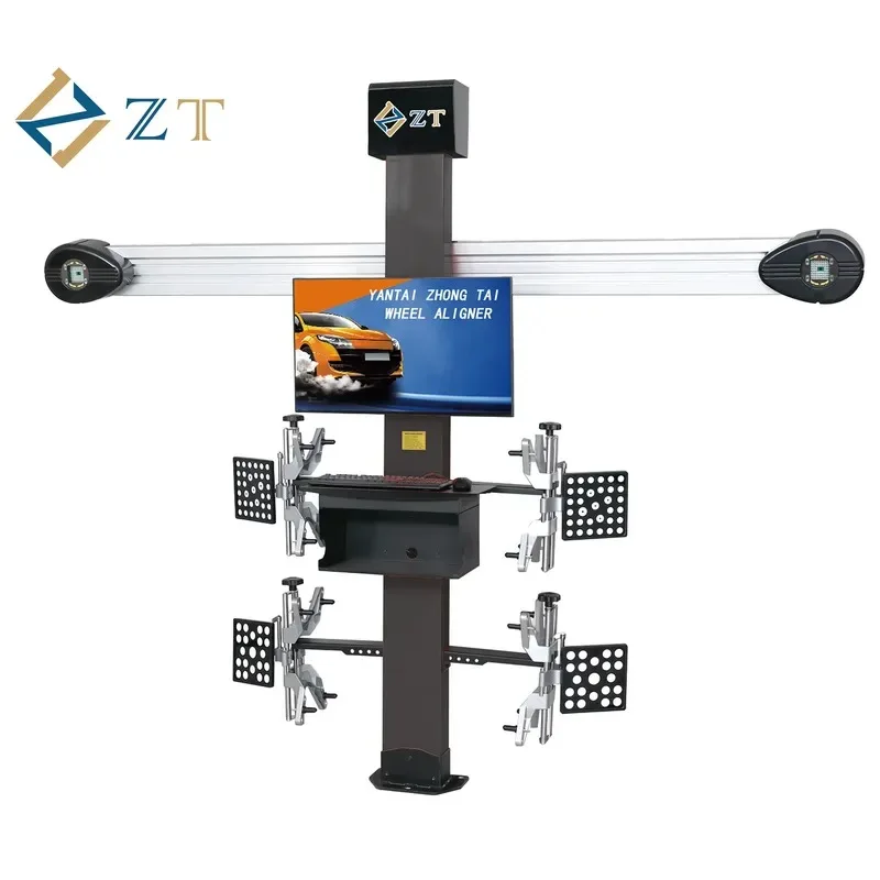 Hot Sale 3D Wheel Alignment Maintenance Equipment 4 Post Car Lift with Tyre Tire Changer Fitting Changing Balancer Balancing